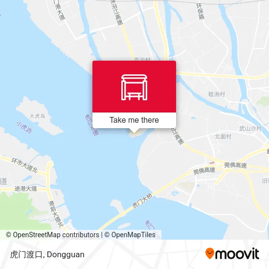 虎门渡口 map
