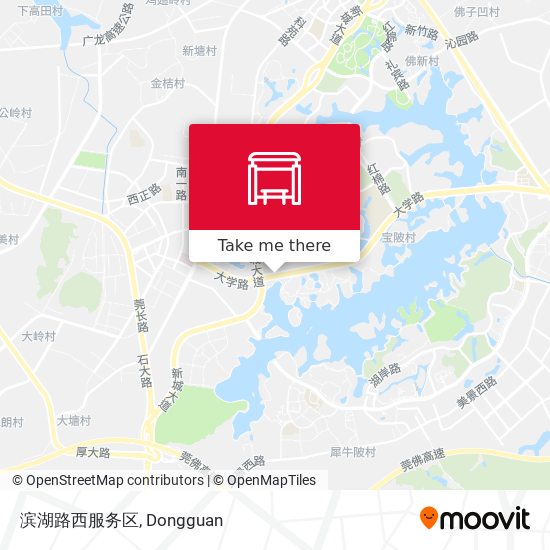 滨湖路西服务区 map