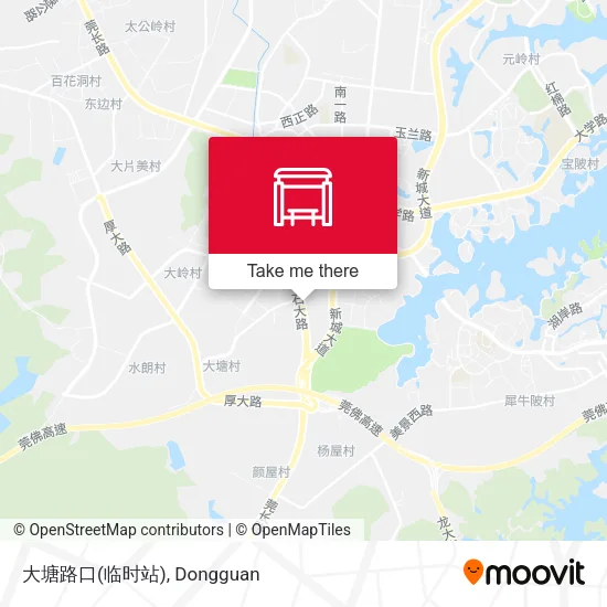 大塘路口(临时站) map