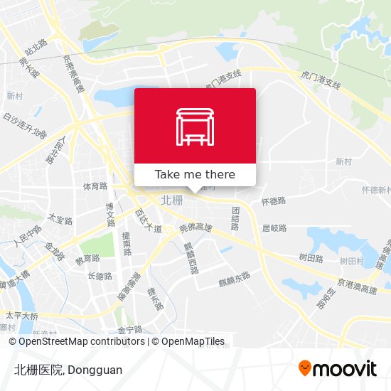 北栅医院 map