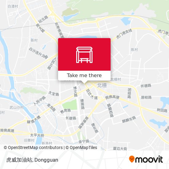 虎威加油站 map
