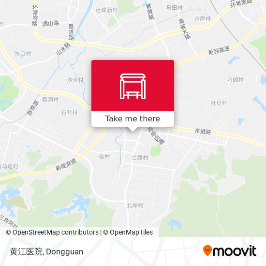 黄江医院 map