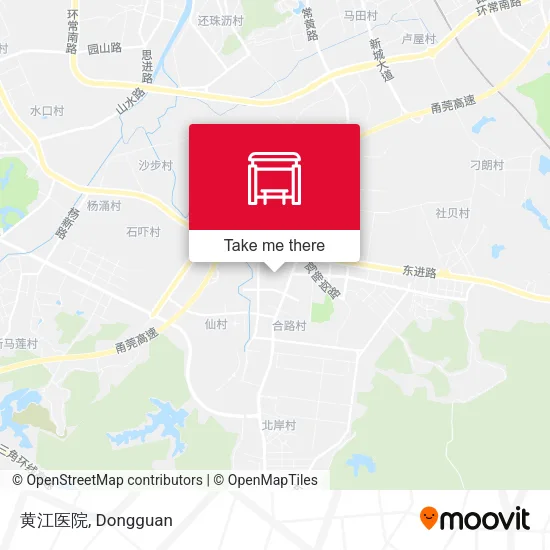 黄江医院 map