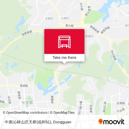 中惠沁林山庄天桥(临时站) map