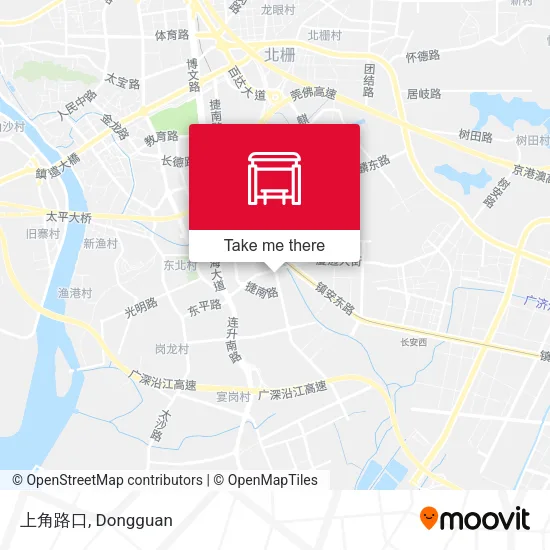 上角路口 map