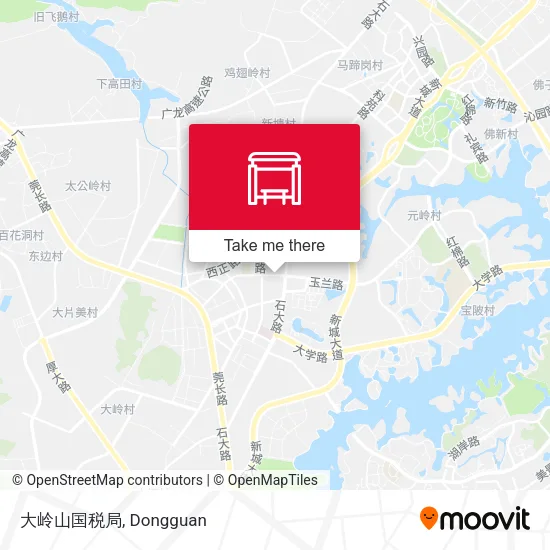 大岭山国税局 map