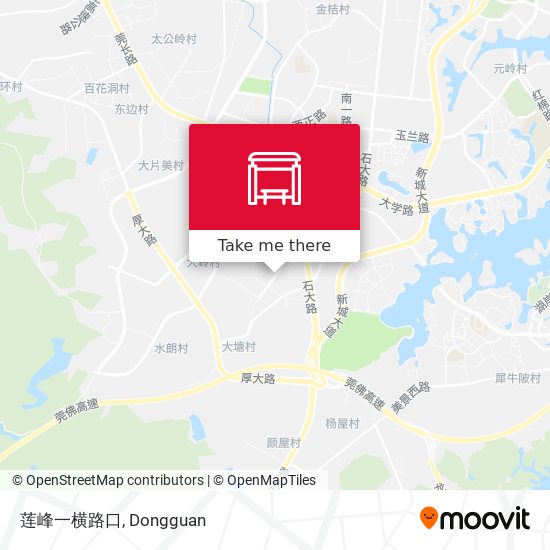 莲峰一横路口 map