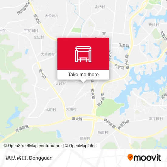 纵队路口 map