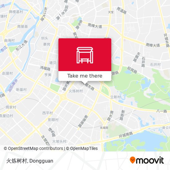 火炼树村 map