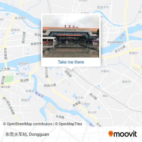 东莞火车站 map