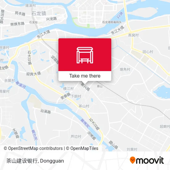 茶山建设银行 map