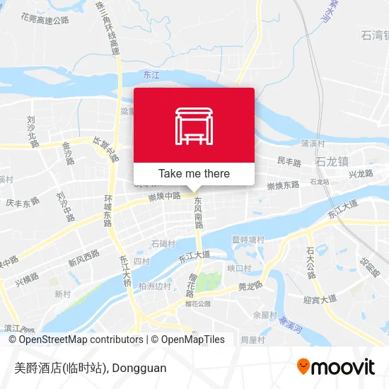 美爵酒店(临时站) map