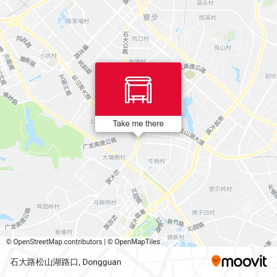 石大路松山湖路口 map