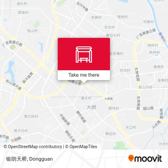 银朗天桥 map