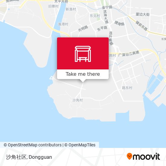 沙角社区 map