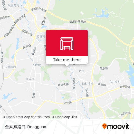 金凤凰路口 map