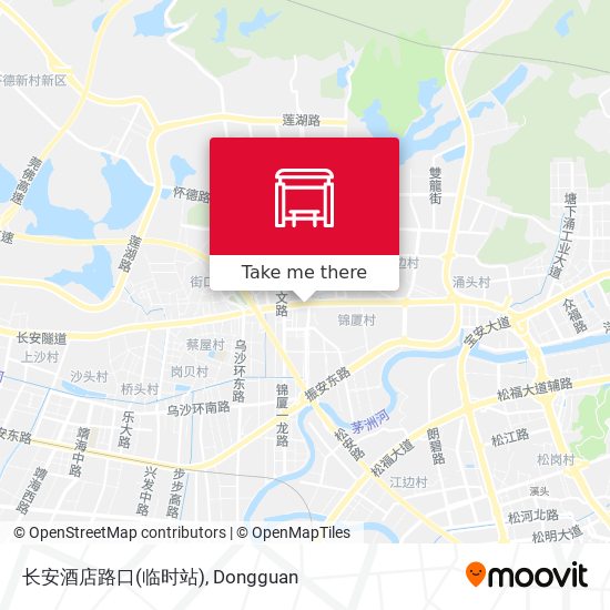 长安酒店路口(临时站) map