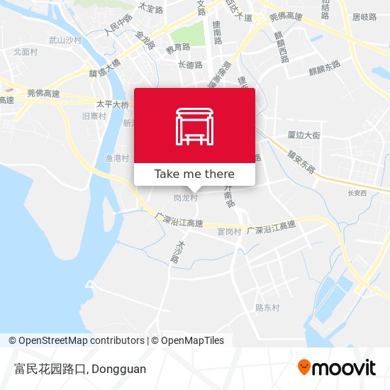 富民花园路口 map