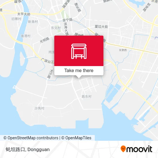 蚝坦路口 map