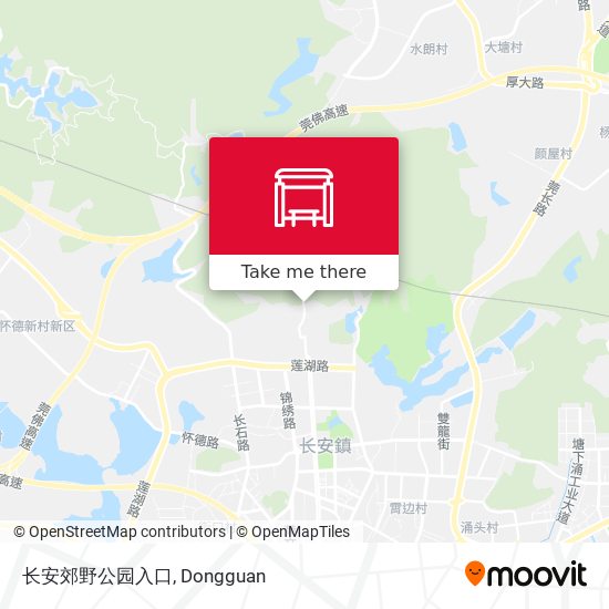 长安郊野公园入口 map