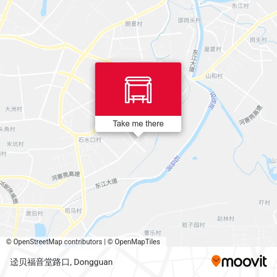 迳贝福音堂路口 map