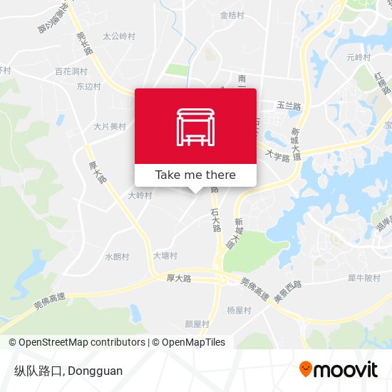 纵队路口 map