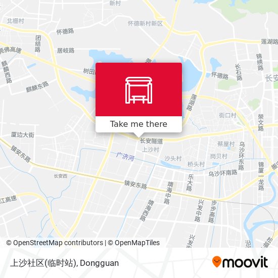 上沙社区(临时站) map