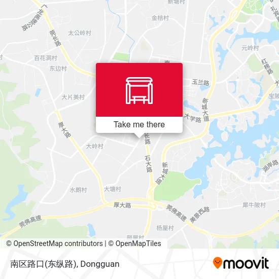 南区路口(东纵路) map