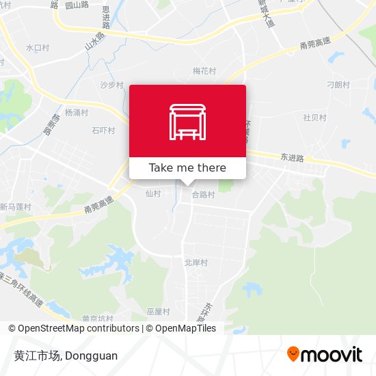 黄江市场 map