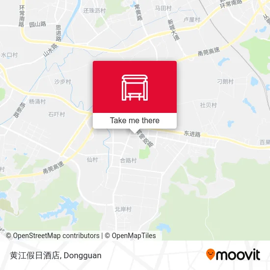 黄江假日酒店 map