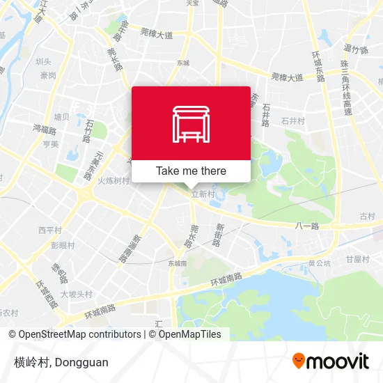 横岭村 map