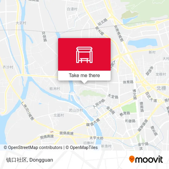 镇口社区 map