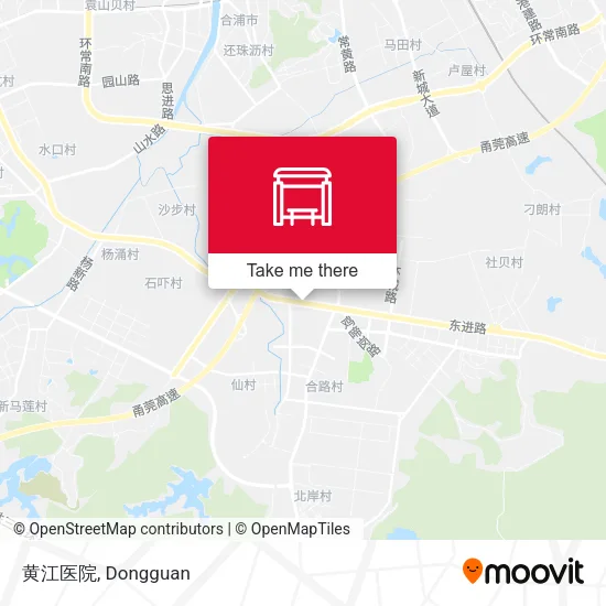 黄江医院 map