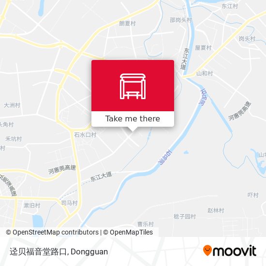 迳贝福音堂路口 map