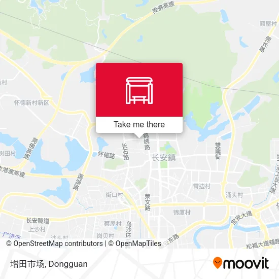 增田市场 map