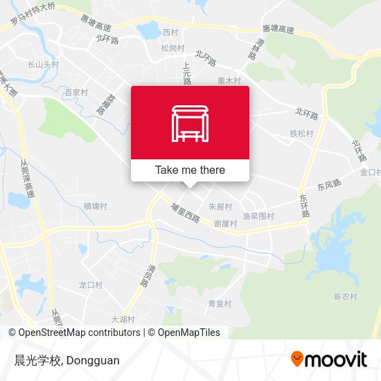 晨光学校 map