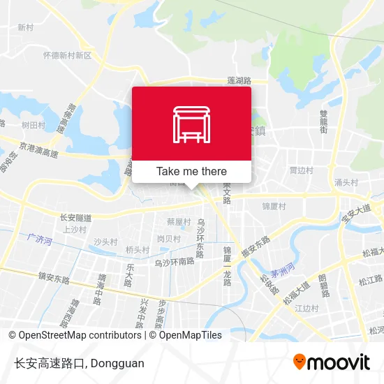长安高速路口 map