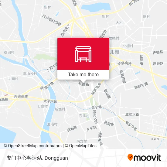 虎门中心客运站 map