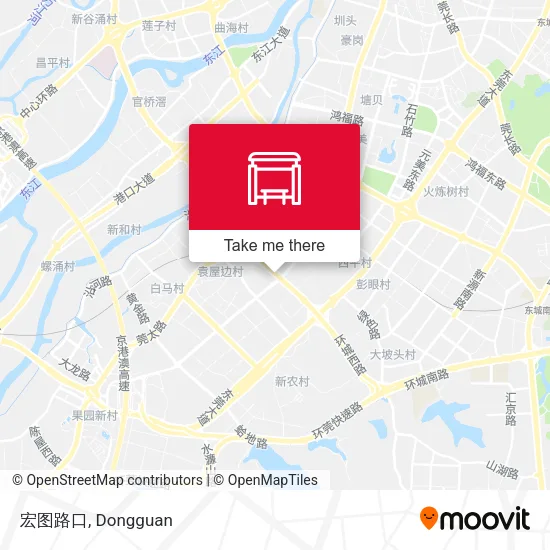 宏图路口 map