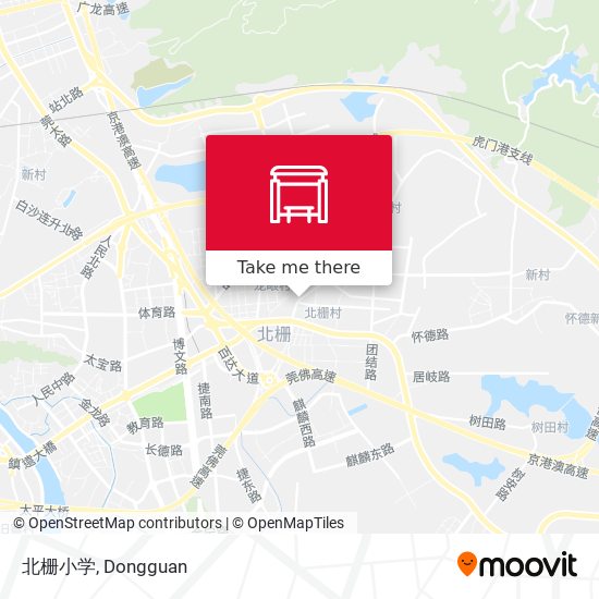 北栅小学 map