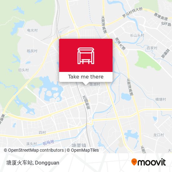 塘厦火车站 map
