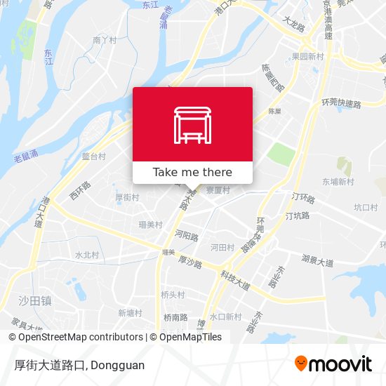 厚街大道路口 map