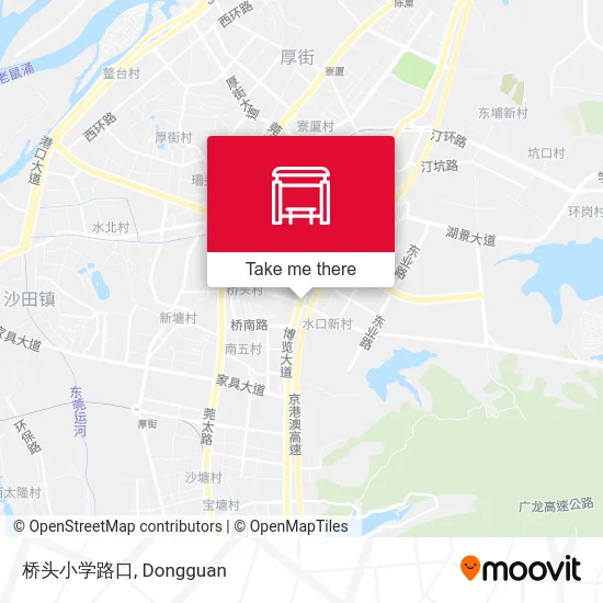 桥头小学路口 map