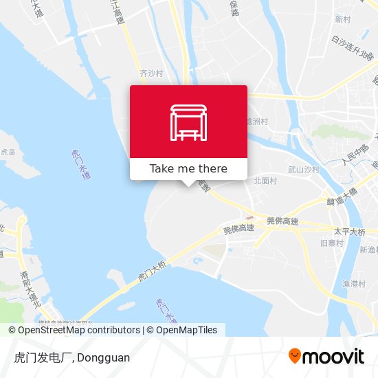 虎门发电厂 map