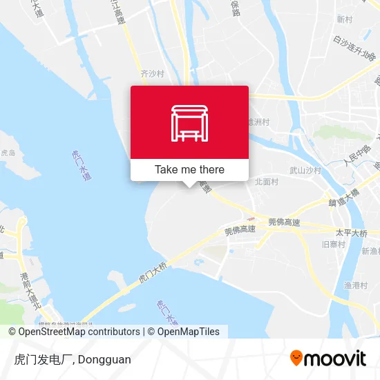 虎门发电厂 map