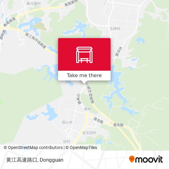 黄江高速路口 map