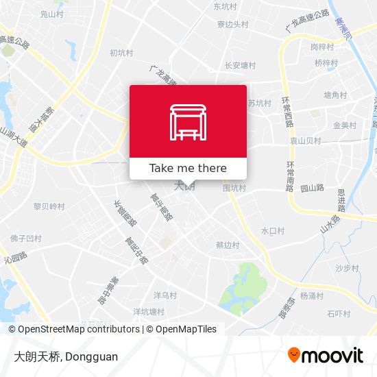 大朗天桥 map