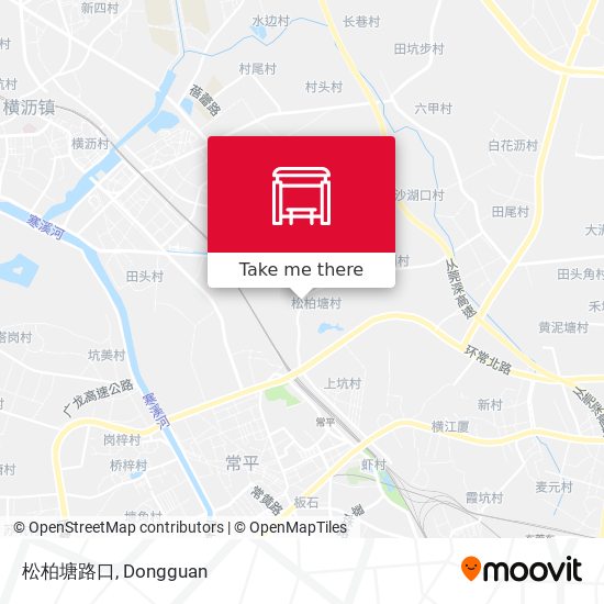 松柏塘路口 map