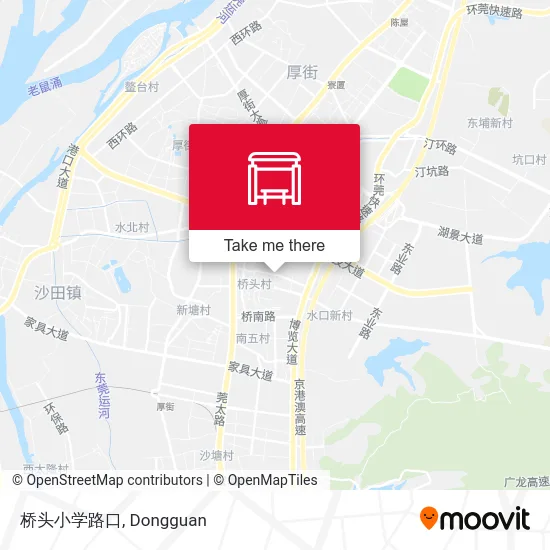 桥头小学路口 map