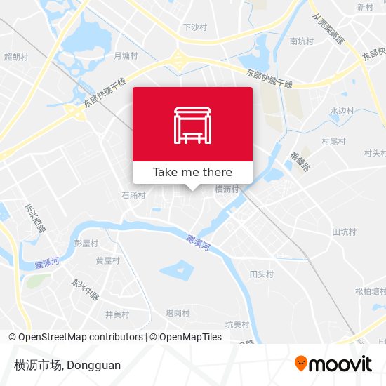 横沥市场 map